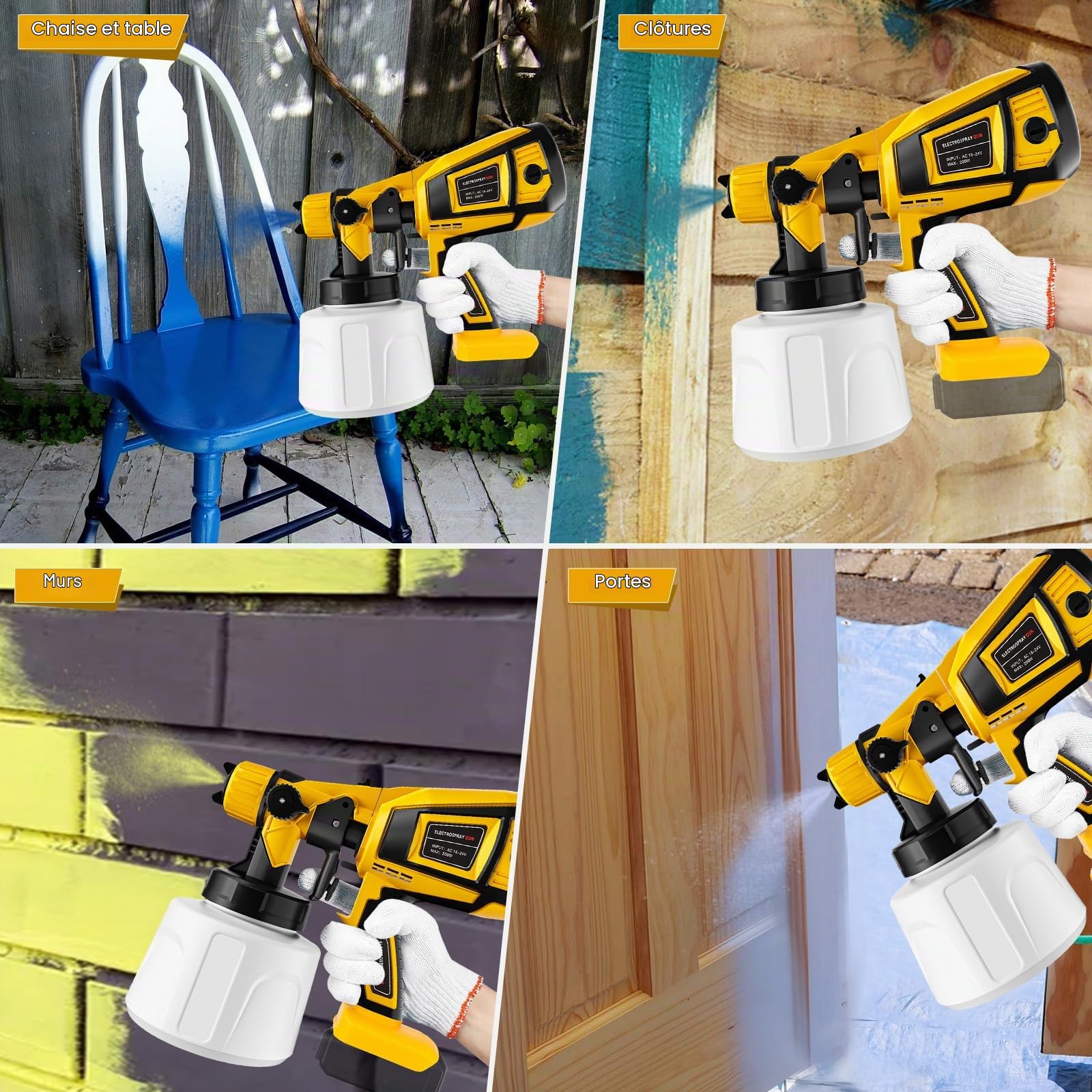 Système de pulvérisation sans Fil pour Dewalt 20V (sans Batterie)