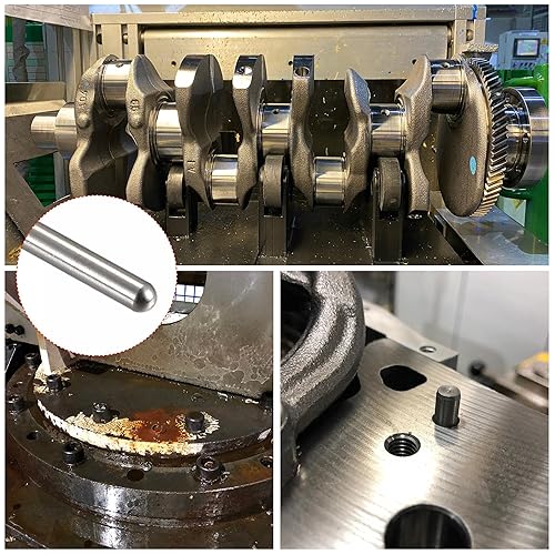 Miniatura 5 de uxcell Pasadores de clavija de 0.197 x 1.969 in, 10 piezas de acero inoxidable 304 de cabeza redonda plana biselada, pasadores de litera, pasadores