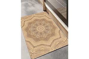 LUMI Wood Grain Inside Floor Mats for Entry Door