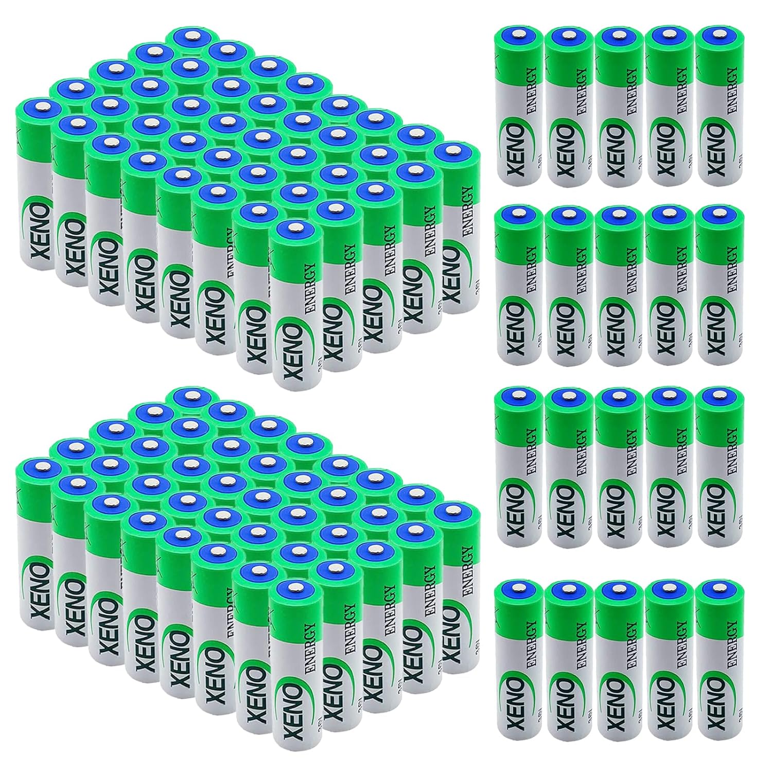 100-Pack for Xe-no XL-060F Battery 3 6v 2400mAh XL-060F aa Lithium Battery for Alarm Systems Tracking Devices