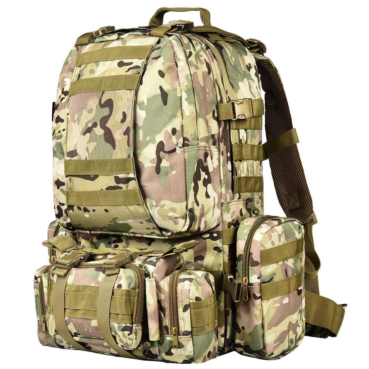 NOOLA Tactical Military Backpack Army Assault Pack Molle Bag Built-up Rucksack