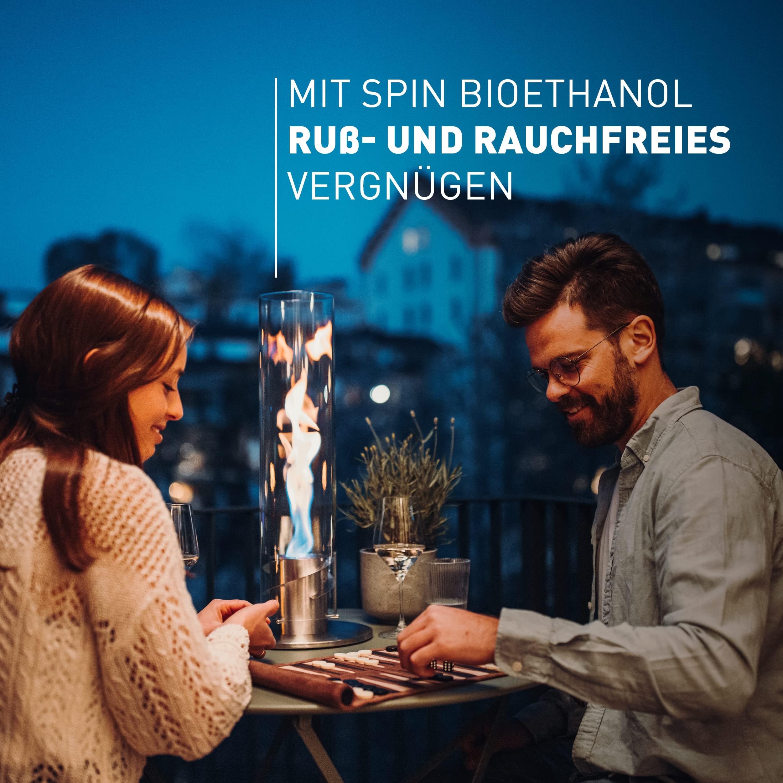 höfats Spin Bioethanol Brenngel 6x1L Nachfüllflasche Zubehör für Tischfeuer 90 120
