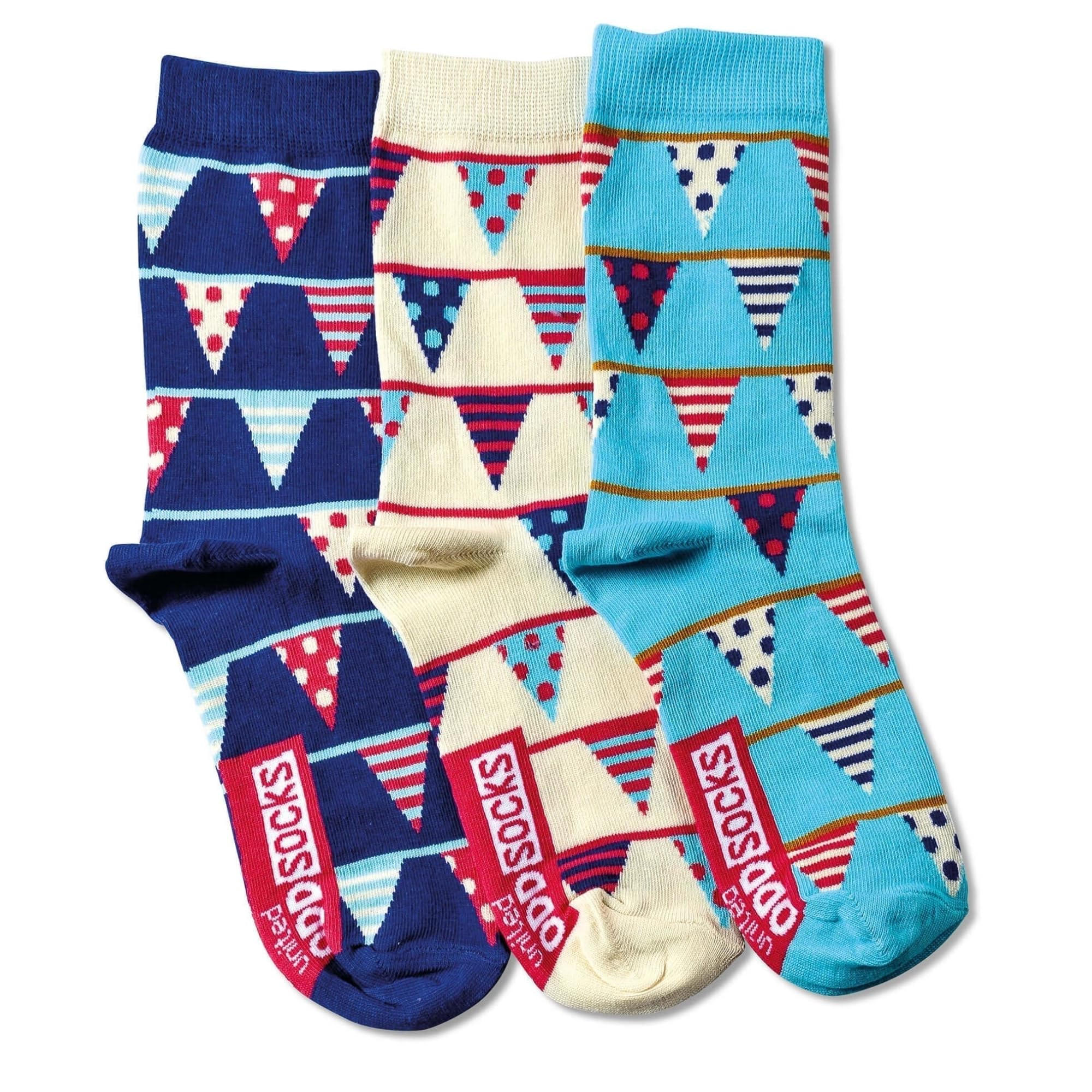 United Oddsocks 3 Mix & Match Ankle Socks For Ladies, UK 4-8 (EU 37-42), Ideal Birthday, Mother, Christmas Day Gift Socks