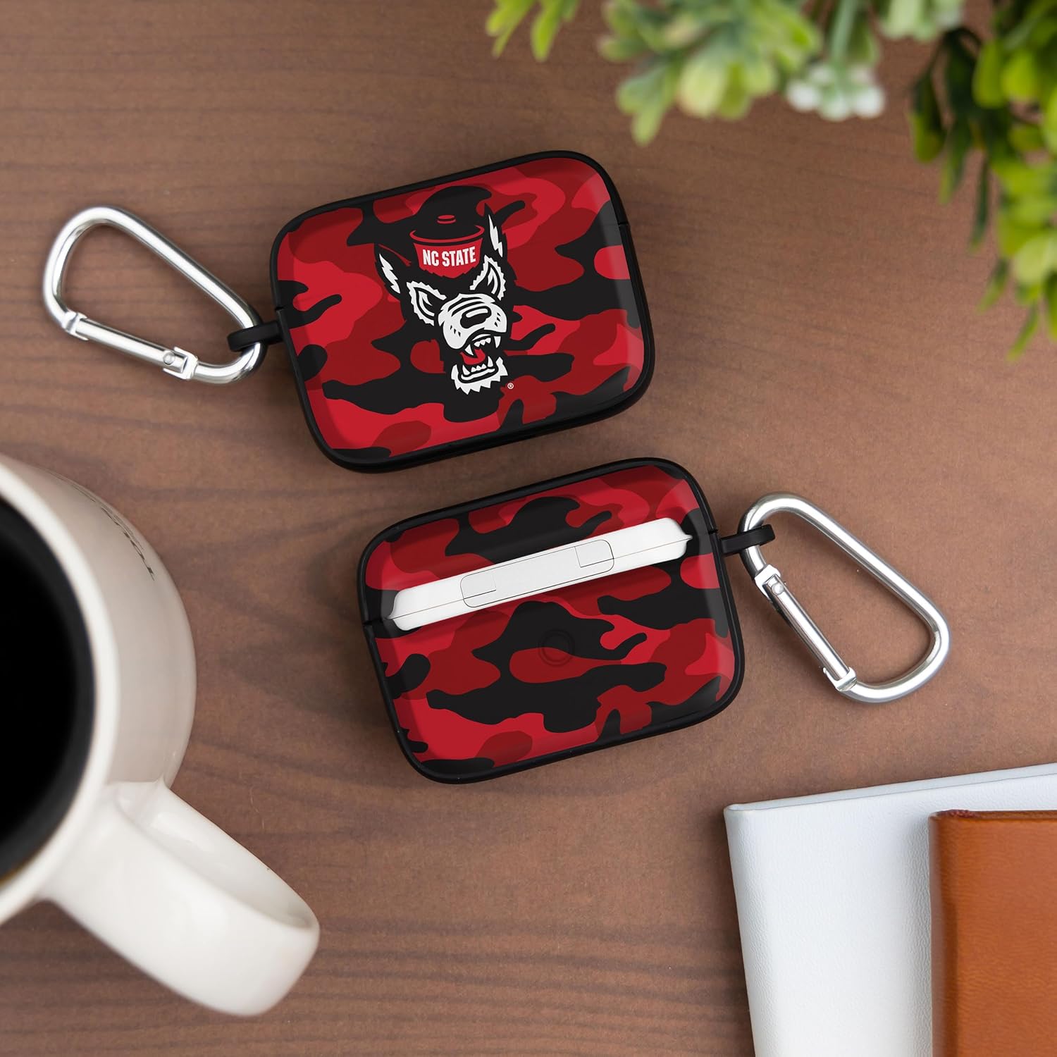 Affinity Bands North Carolina State Wolfpack HDX Case Cover Compatible with Apple AirPods Pro 1 & 2 (Camo)