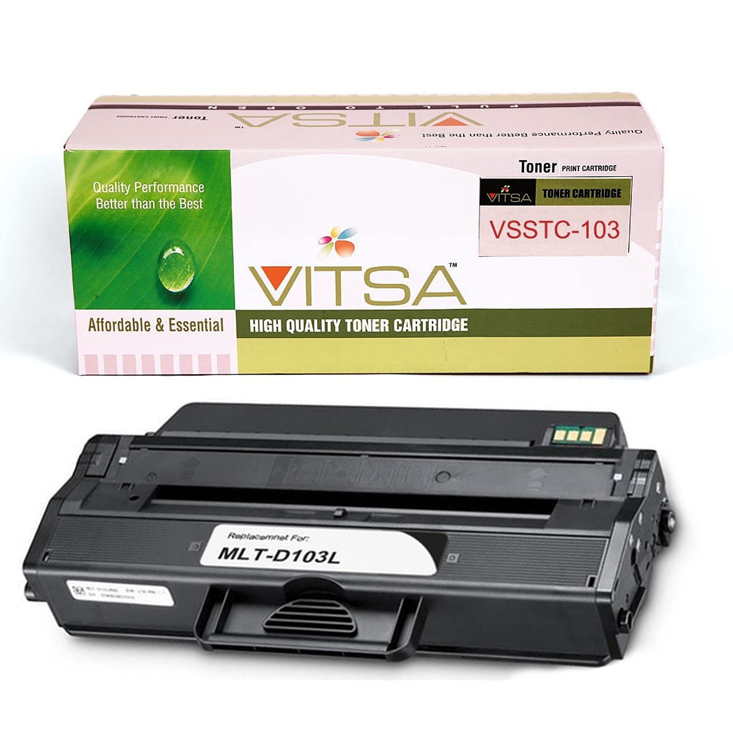 VITSA MLT D103S / 103S / 103 Toner Cartridge Compatible with Samsung ML-2950 / ML-2951D / ML-2955N / ML-2956DN / SCX-4701ND / SCX-4705ND / SCX-4726FD / SCX-4727FD / SCX-4728FD / SCX-4729FD