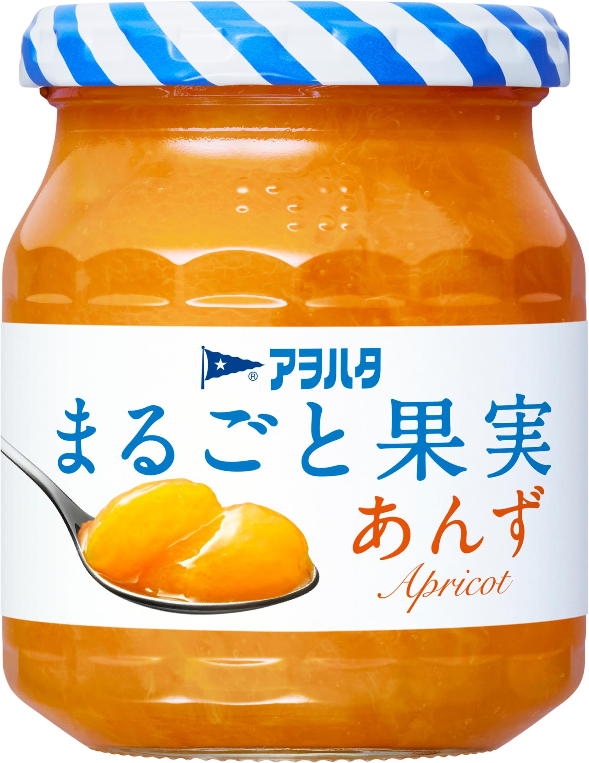 アヲハタ まるごと果実 あんず250g ジャム オールフルーツ 砂糖不使用