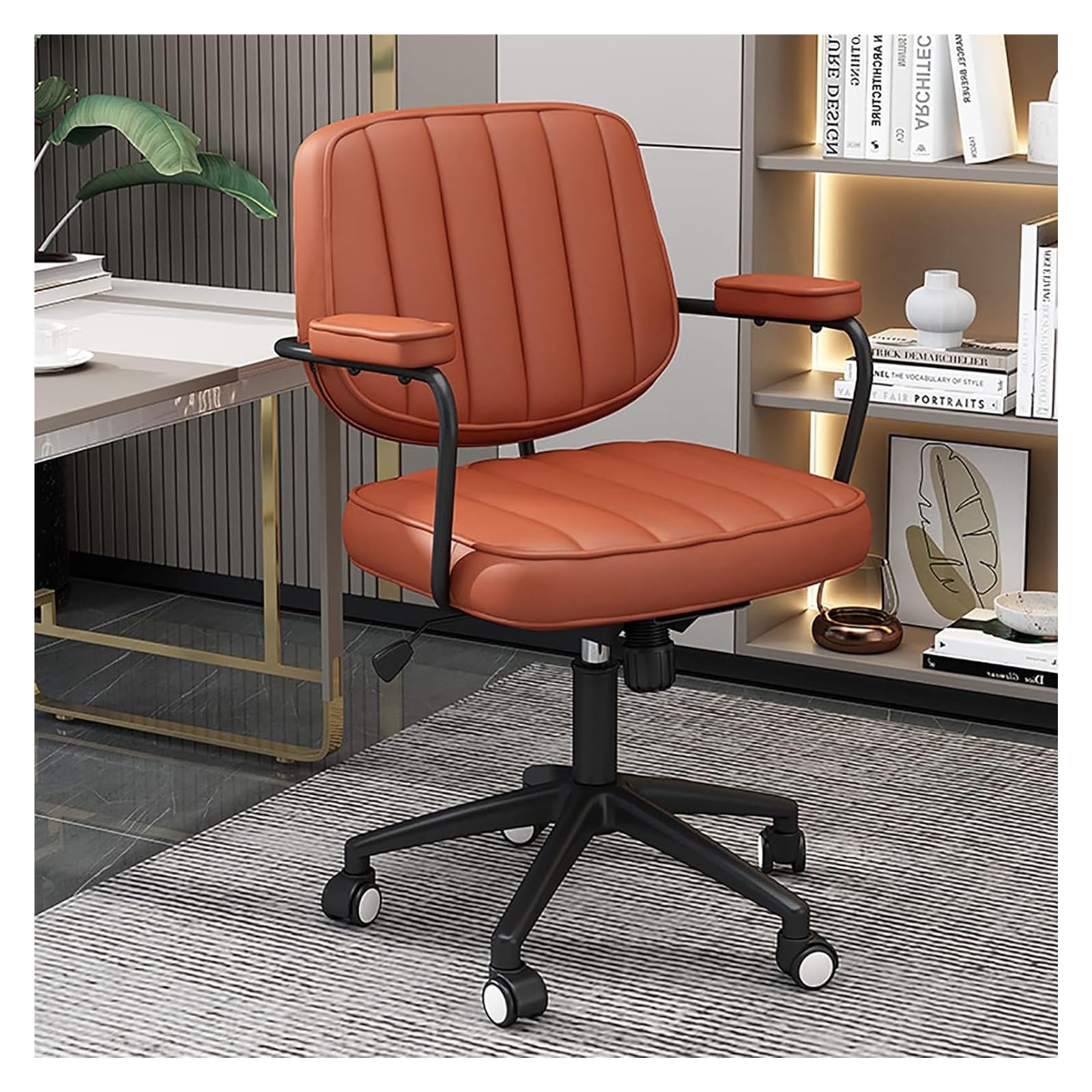 Chaise de bureau ergonomique avec roulettes réglable pour posture saine