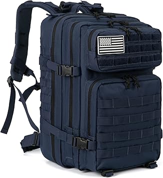 QT&QY 45L Military Tactical Backpacks Molle Army Assault Pack 3 Day Bug Out Bag Hiking Treeking Rucksack...