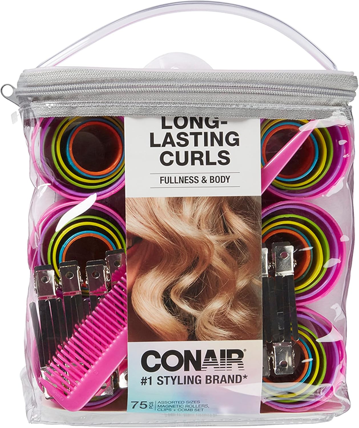 Conair Rollers, Rollers pink, purple, blue, orange, yellow