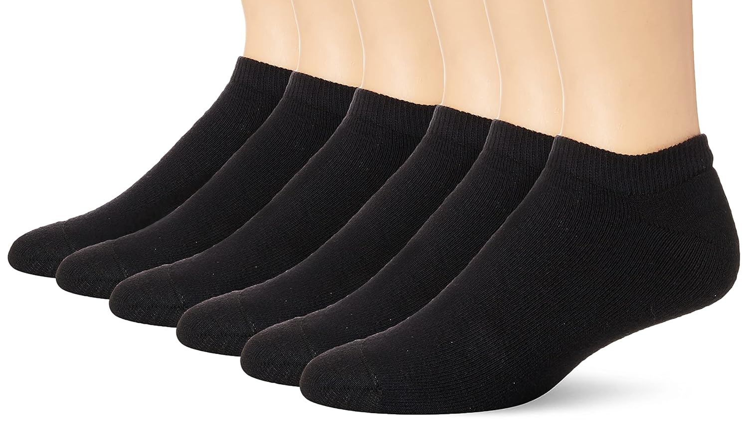 Hanes Men's NoShow Socks 12Pack,black,1013 Amazon.in Clothing