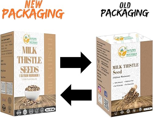 Miniatura 2 de Semillas de hierba de cardo mariano semilla de cardo Mariano Orgánico para un apoyo óptimo al hígado, desintoxicación natural y bienestar,
