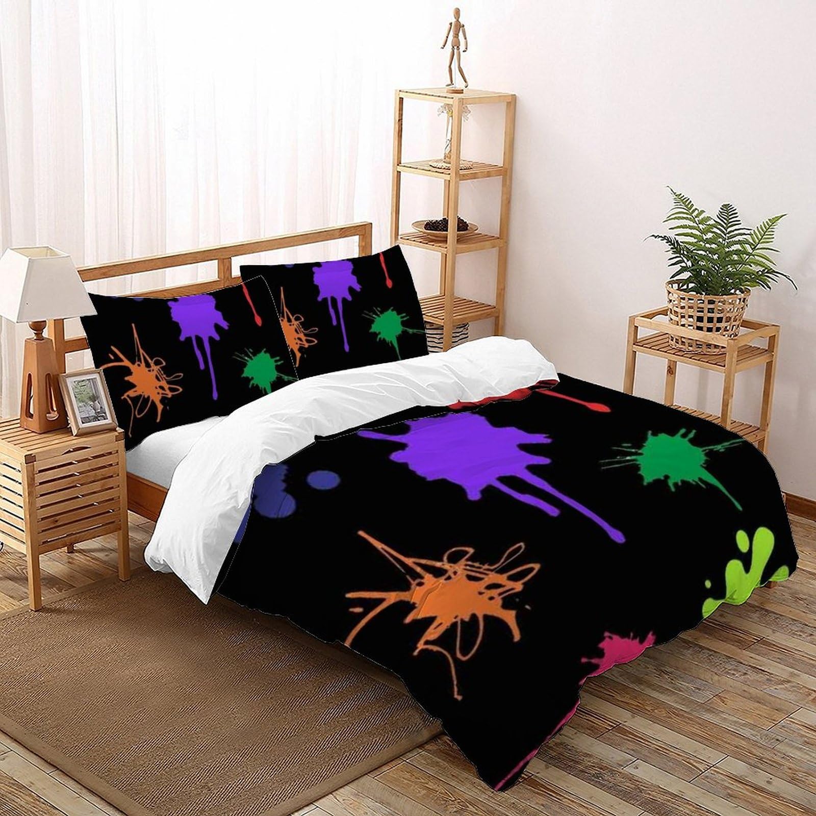 Parure de lit adulte graffiti 200x200 : changez votre déco de chambre terne en un clin d'œil