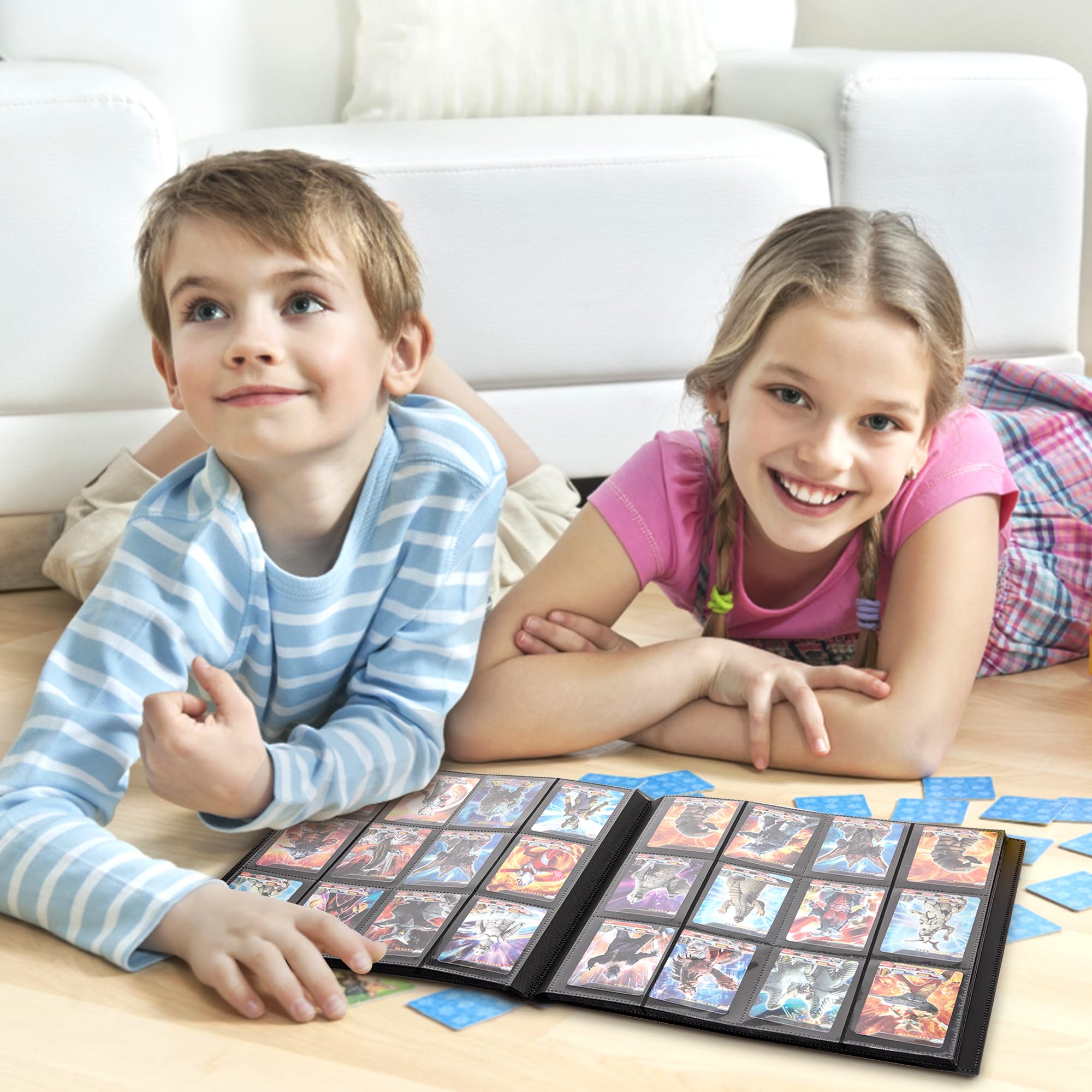 Albums pour Cartes à Collectionner, Protège Carte, Livre Rangement Carte Peut 40 Pages Capacité de 360 Cartes Pochette Poches Classeur Compatible pour
