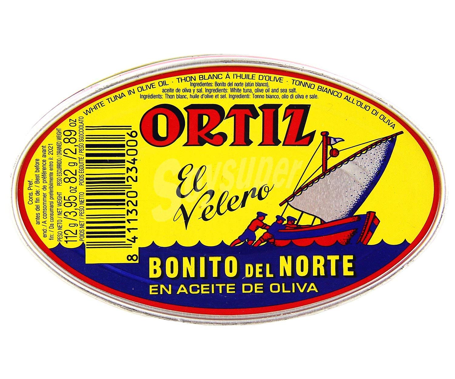 Bonito del Norte Escabeche Ortiz 96x112g (Caja 96 Latas)