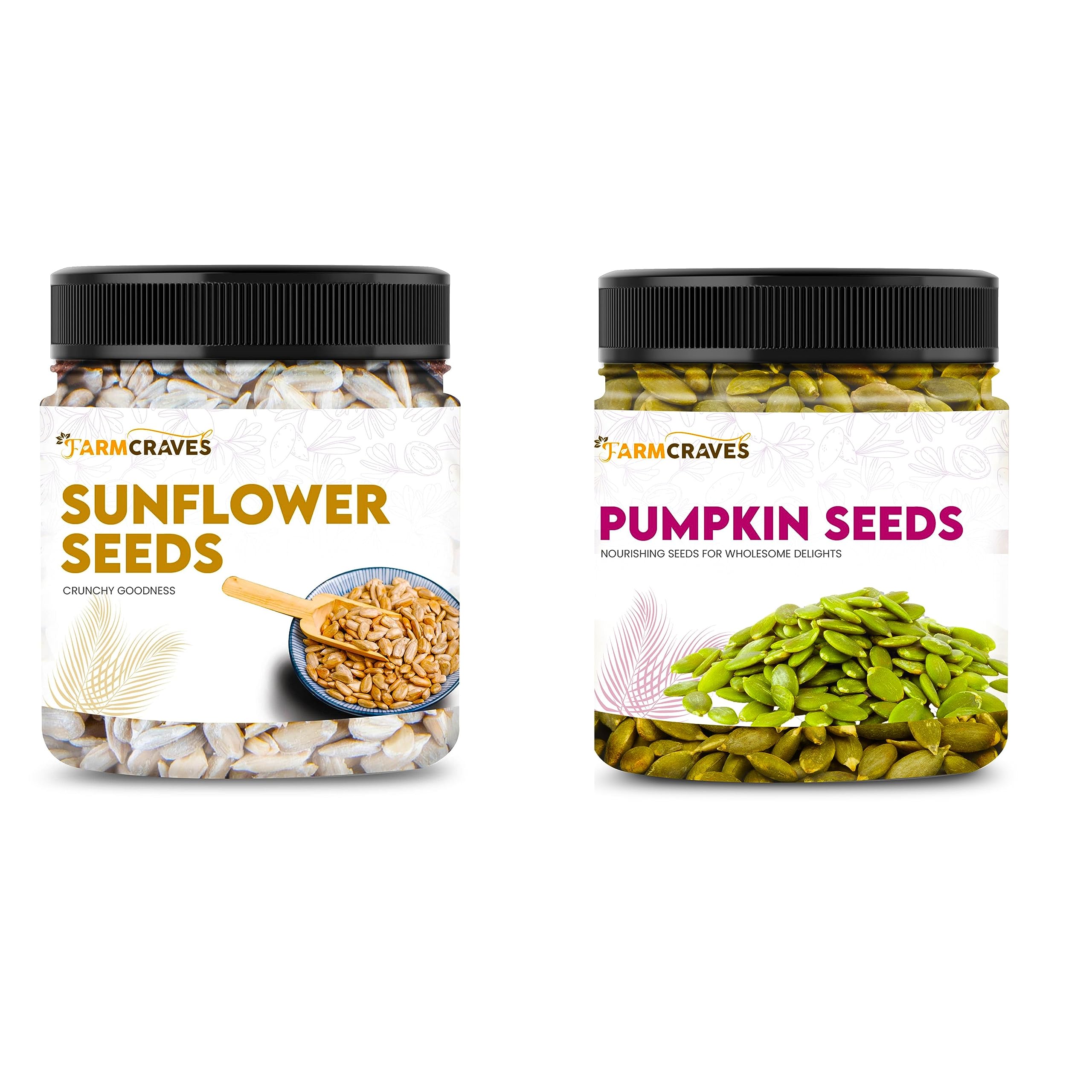 FARMCRAVES Premium Seed Mix Combo Pack (500g) | Raw Pumpkin Seeds (250g) + Sunflower Seeds (250g) | Healthy Seed Premium Combo for Eating (B0CHBMFV6Y) Amazon Price History, Amazon Price Tracker