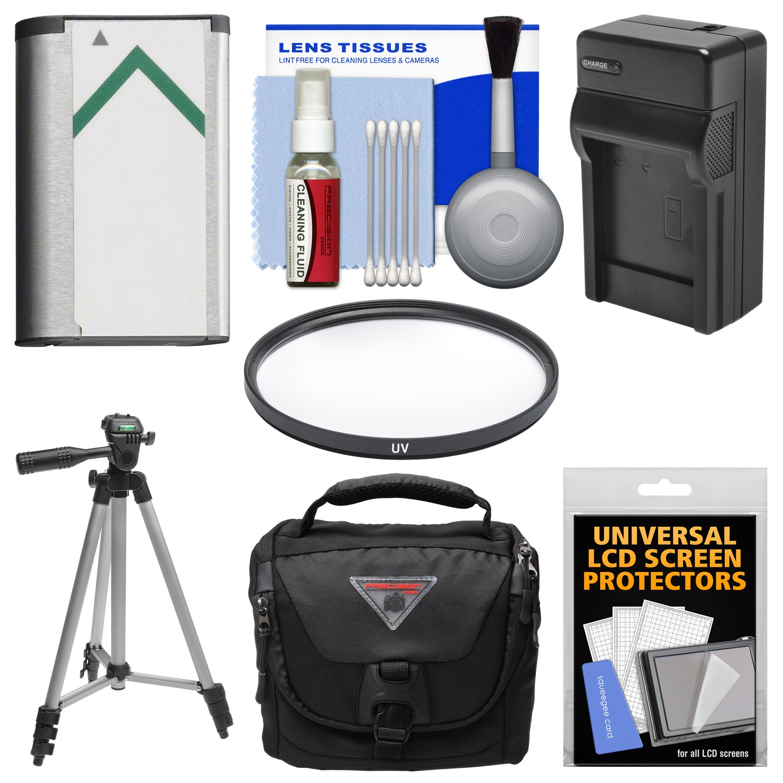 Essentials Bundle for Sony Cyber-Shot DSC-H400, DSC-HX350, & DSC-HX400V Digital Camera with Case + NP-BX1 Battery & Charger + Tripod + UV Filter + Kit