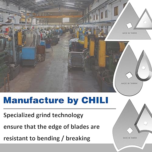 Miniatura 5 de CHILI Hand Tools - Juego de raspadores de acero inoxidable 3 en 1, removedor de pintura de madera, 9 pulgadas de longitud con cuchillas de repuesto