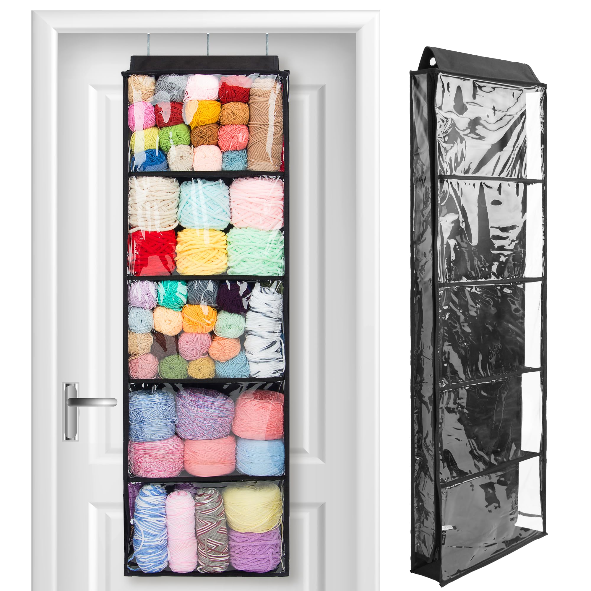 Amazon.com: Hanging Yarn Storage Knitting Organizer Storage with 5 ...