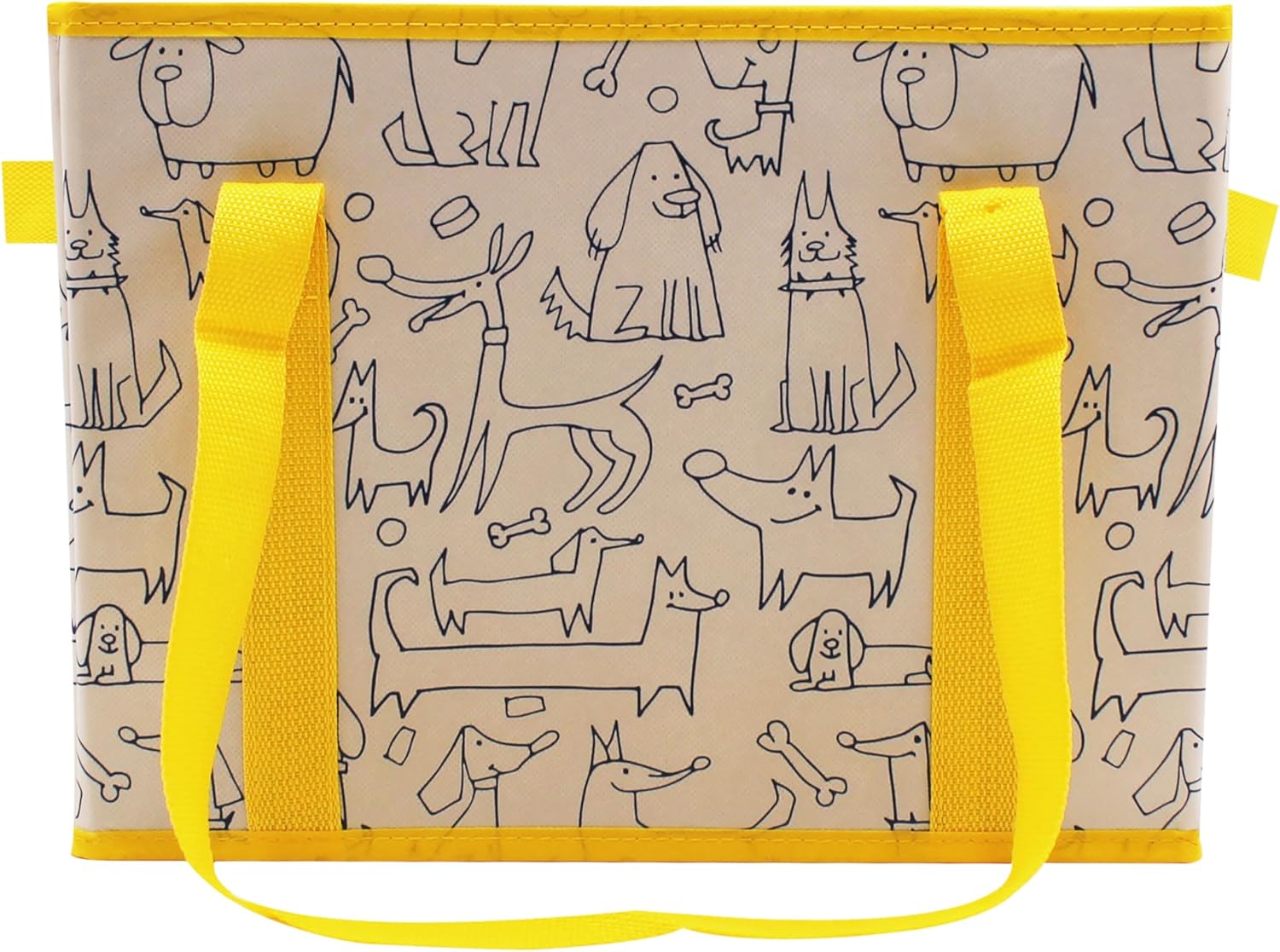 Earthwise Deluxe Collapsible Reusable Shopping Box Grocery Bag Set with Reinforced Bottom Bins Cubes (Set of 3) - Image 5