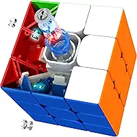 CuberShop Moyu RS3M 2021 MagLev 3x3 Magnetic Speed Cube, moyu RS3M Maglev Professional 3x3 Stickerless Speed Cube, Upgraded Version of Moyu RS3M 2020 (RS3 M 2021 MagLev Pro Version)