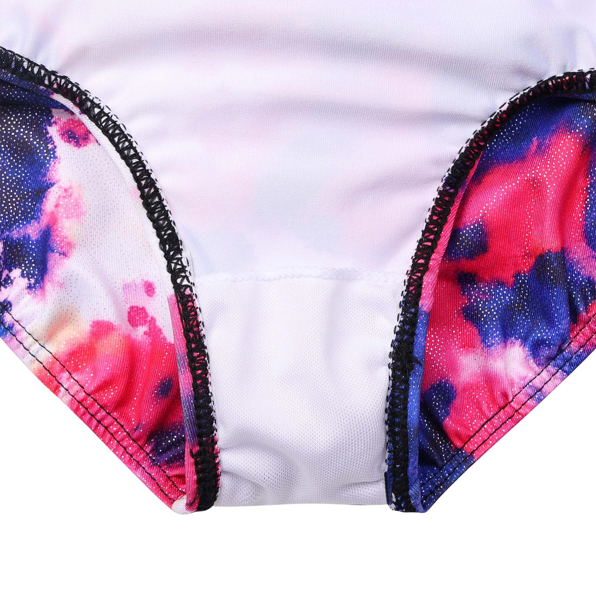 XFGIRLS Justaucorps De Danse Sans Manches À Imprimé Mignon Pour Filles (3-14 Ans) - Tenue De Gymnastique Ballet Et Danse