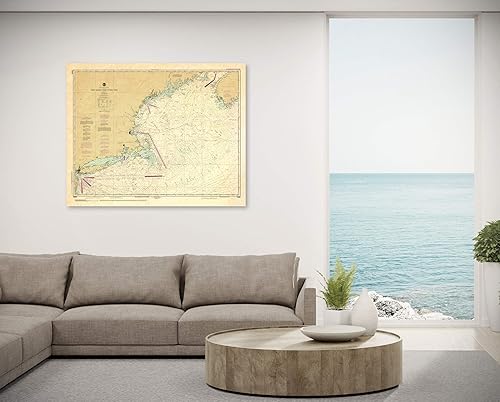 Miniatura 2 de Carta náutica decorativa, carta NOAA 13006, mapa de calidad de impresión artística, adecuada para enmarcar. Arte de pared, impreso bajo demanda. Se