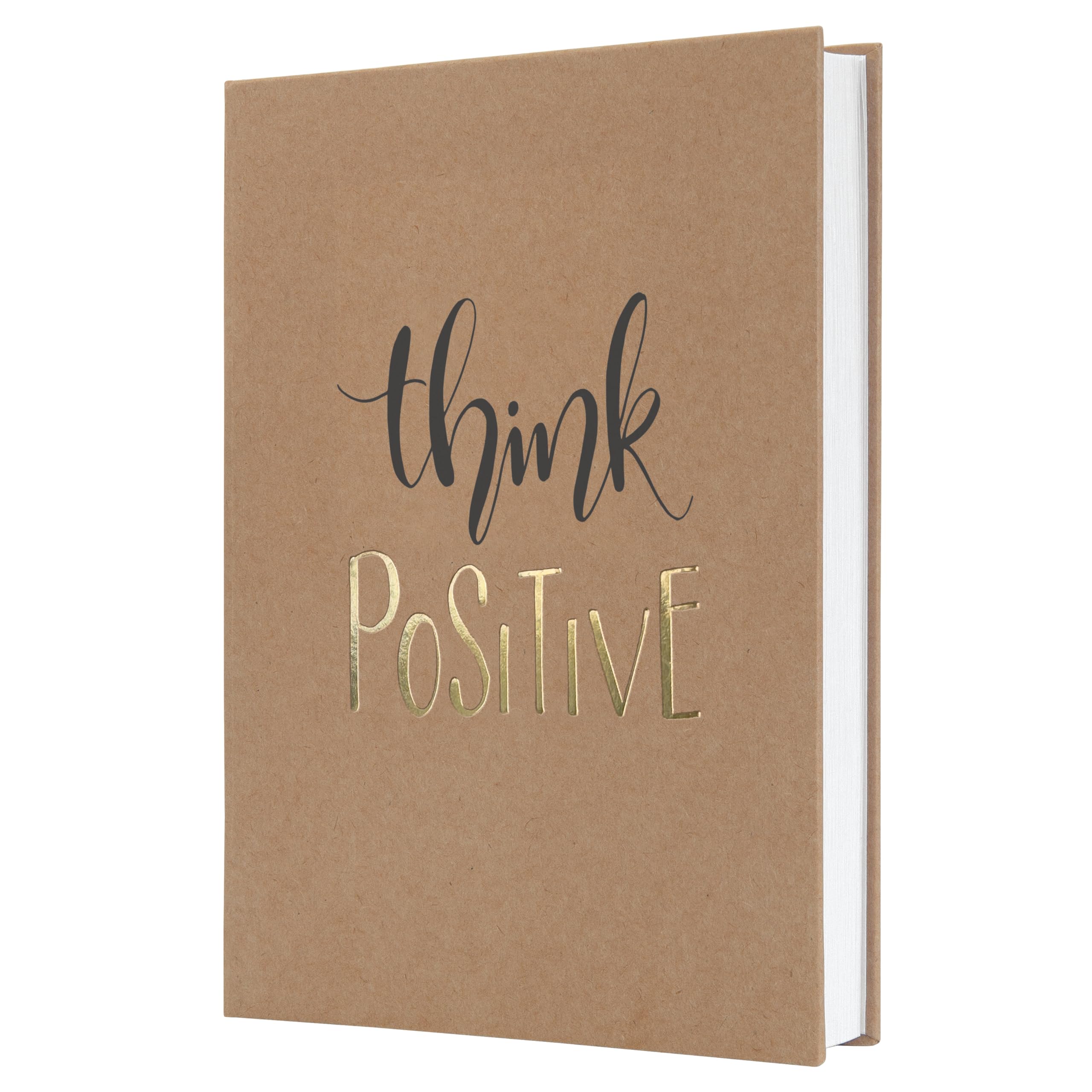 SIGEL JN801 Jolie Notebook, Pure Positivity, Lined, 15,2 x 20,3 cm, hardcover, 192 Pages, Brown, Black, Gold