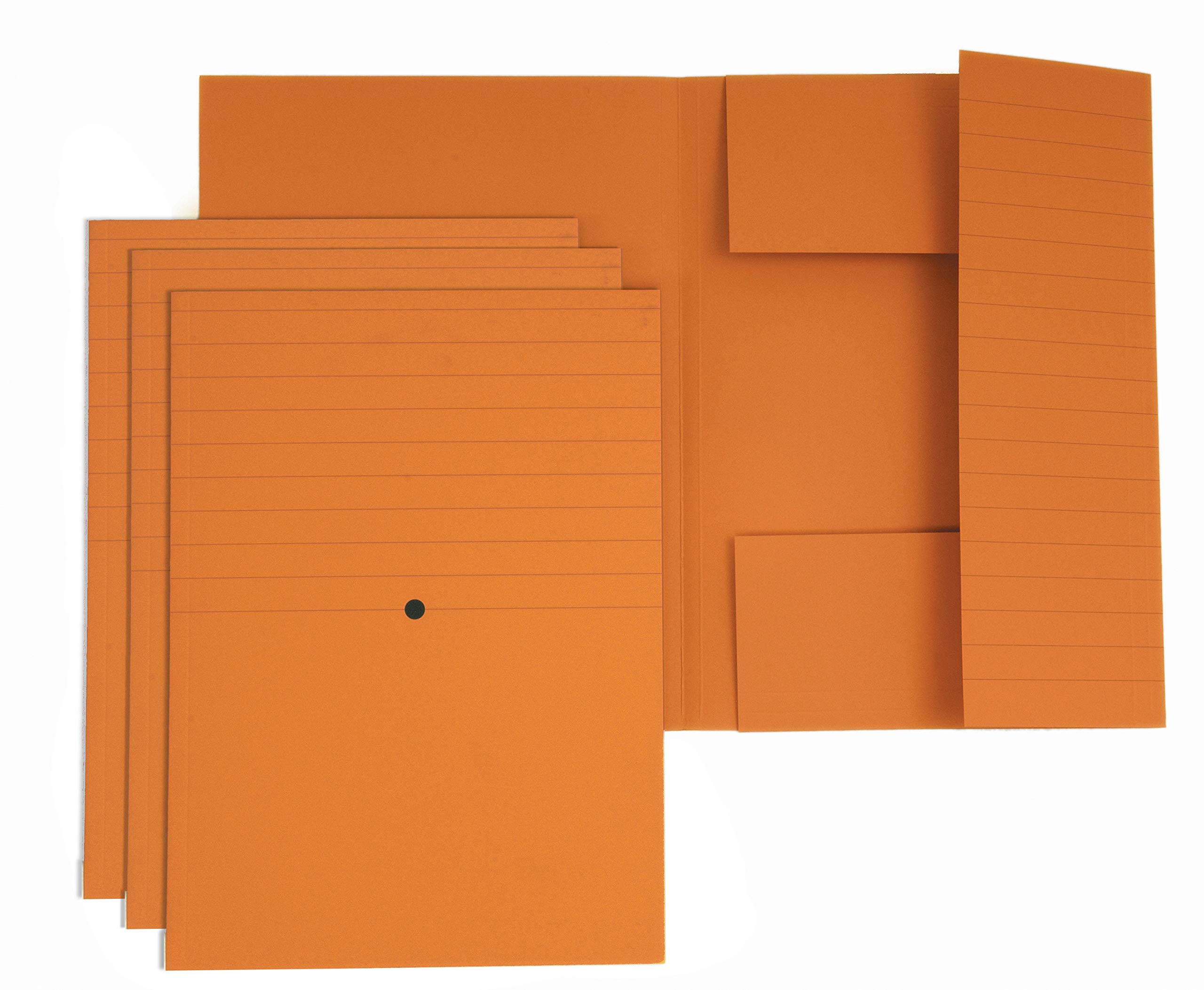 4Mat4company 3440 03 Folder 3 Lambi Glued Orange Woodstock Size 285 Pack of 20
