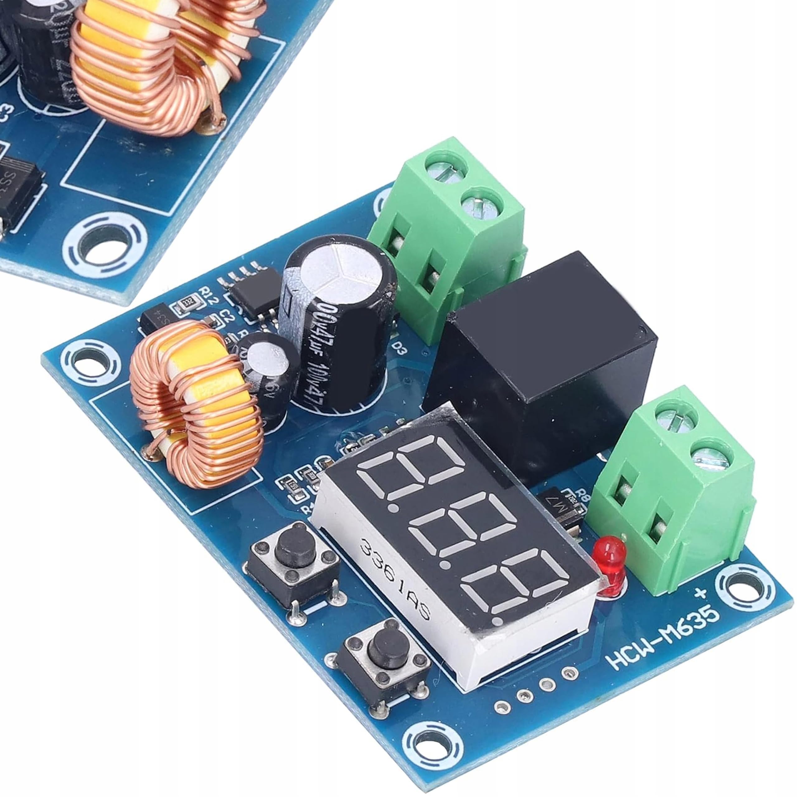 Rosfix Moduł ochronny akumulatora XH-M609 - 12/24V DC, wejście 8-36V | Przekaźnik 20A, wyświetlacz napięcia | automatyczne zabezpieczenie przed rozładowaniem | Akcesoria elektroniczne samochodowe