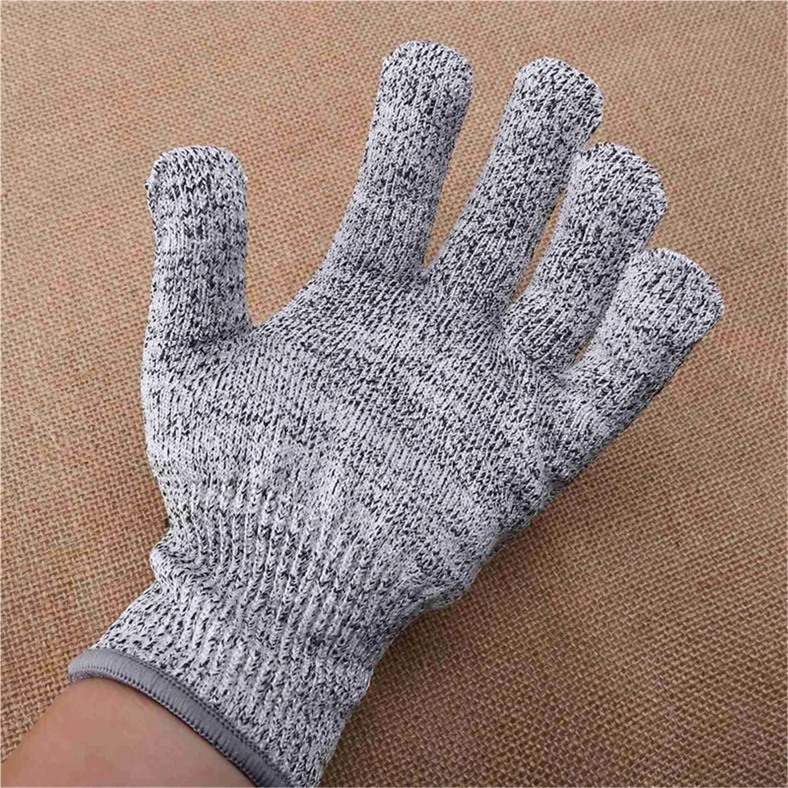 Guanti Anti Taglio, 1 paio di guanti antitaglio di livello 5 for uso alimentare, protezione e mani, guanti da cucina antitaglio for sgusciare le ostriche