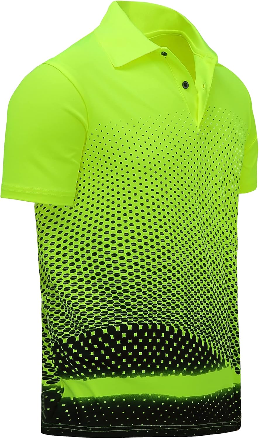 ZITY Mens Polo Shirt Cool Quick-Dry Sweat-Wicking Color Block Short Sleeve Sports Golf Tennis T-Shirt : Sports & Outdoors
