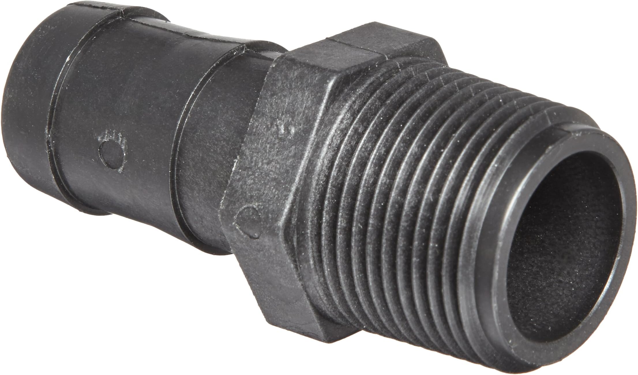 HB100 Polypropylene Hose Fitting, Adapter, 1" NPT Male x 1" Barbed
