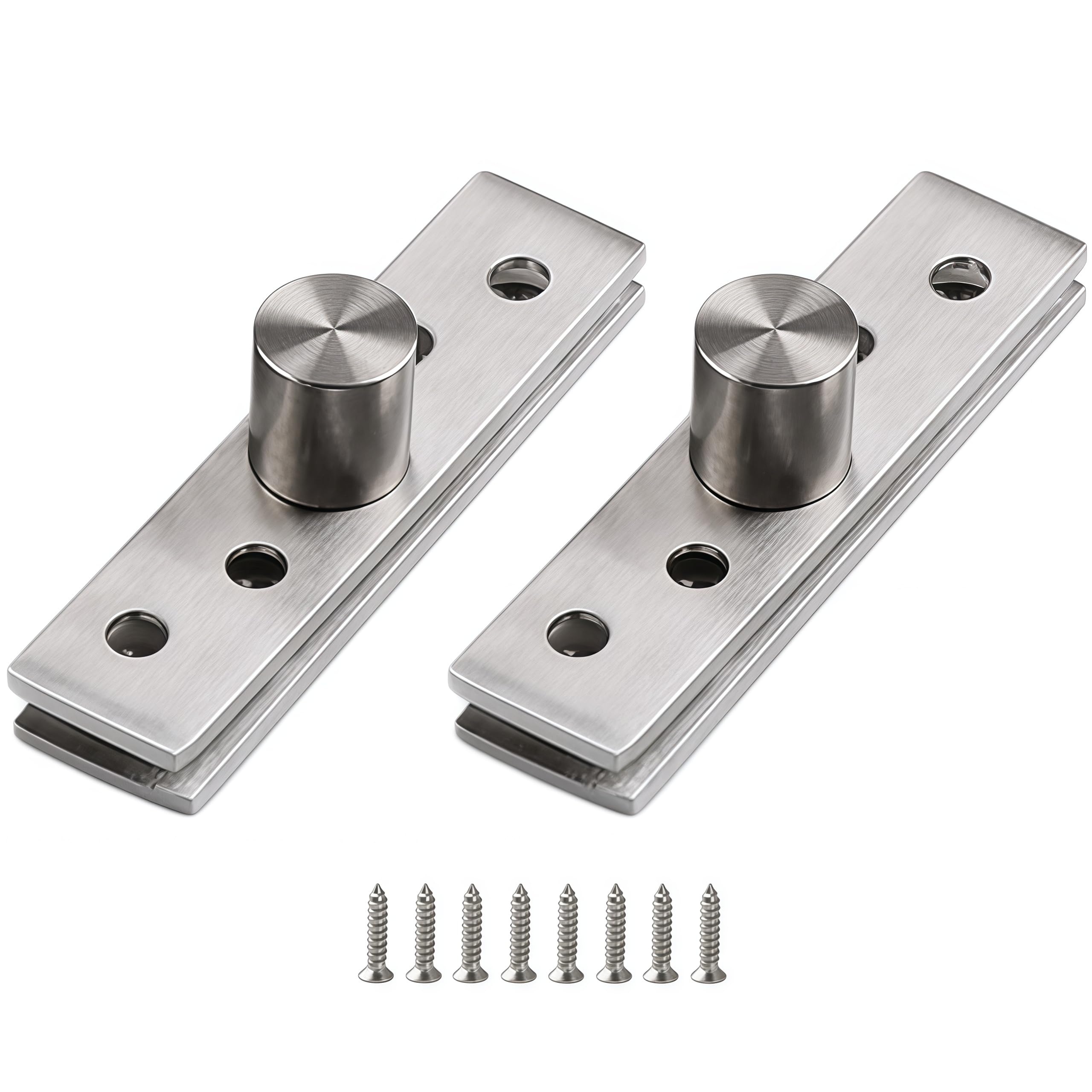 Vbnexyr Regular Folding Hinge 2 Pack Stainless Steel 360 Degree Swivel Hinges For Revolving Wooden Doors 3 X 0.71 Inch Center Pivots