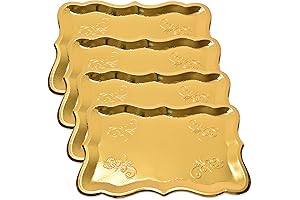 Gift Boutique 10 Gold Rectangle Trays