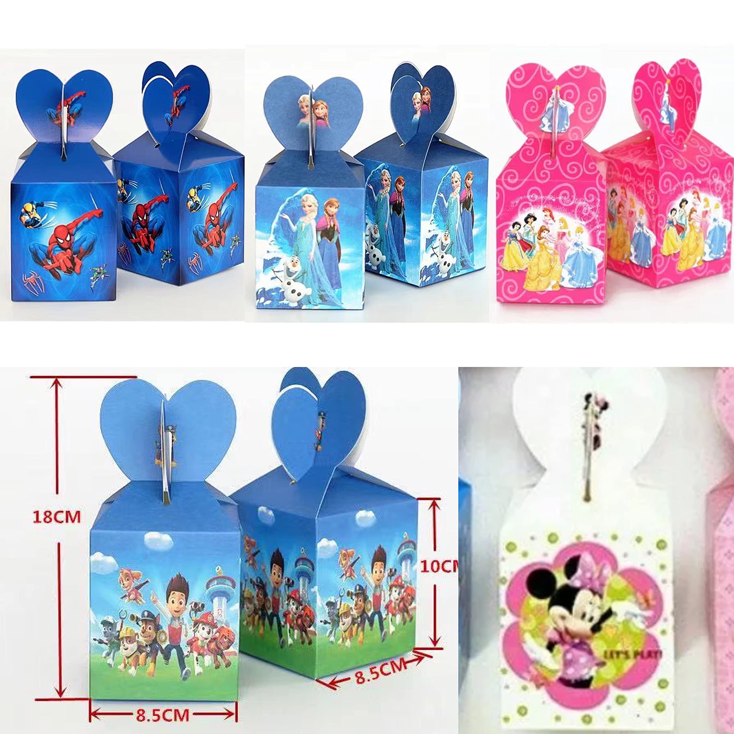 Buy gea Candy Boxes Themed Childrens Kids Birthday Party Favor Goody Box Filler X 6 Spiderman