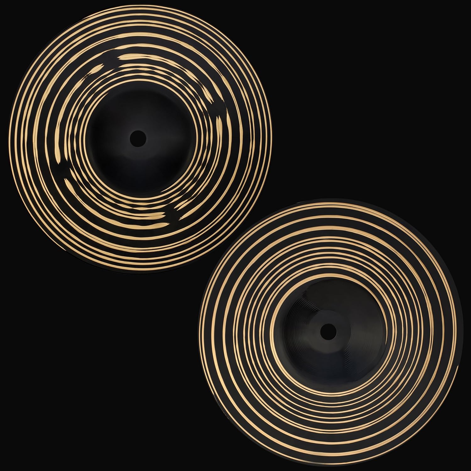Meinl Cymbals Classics Custom Dark 8" Micro Stack Hats Cymbal For Drums, Pair — MADE IN GERMANY