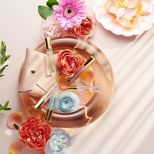 Miniatura 3 de LOVERY Mini perfume para mujer, juego de regalo de 5 fragancias florales para mujer, muestras de botellas de 0.3 fl oz, juegos de muestra de perfume