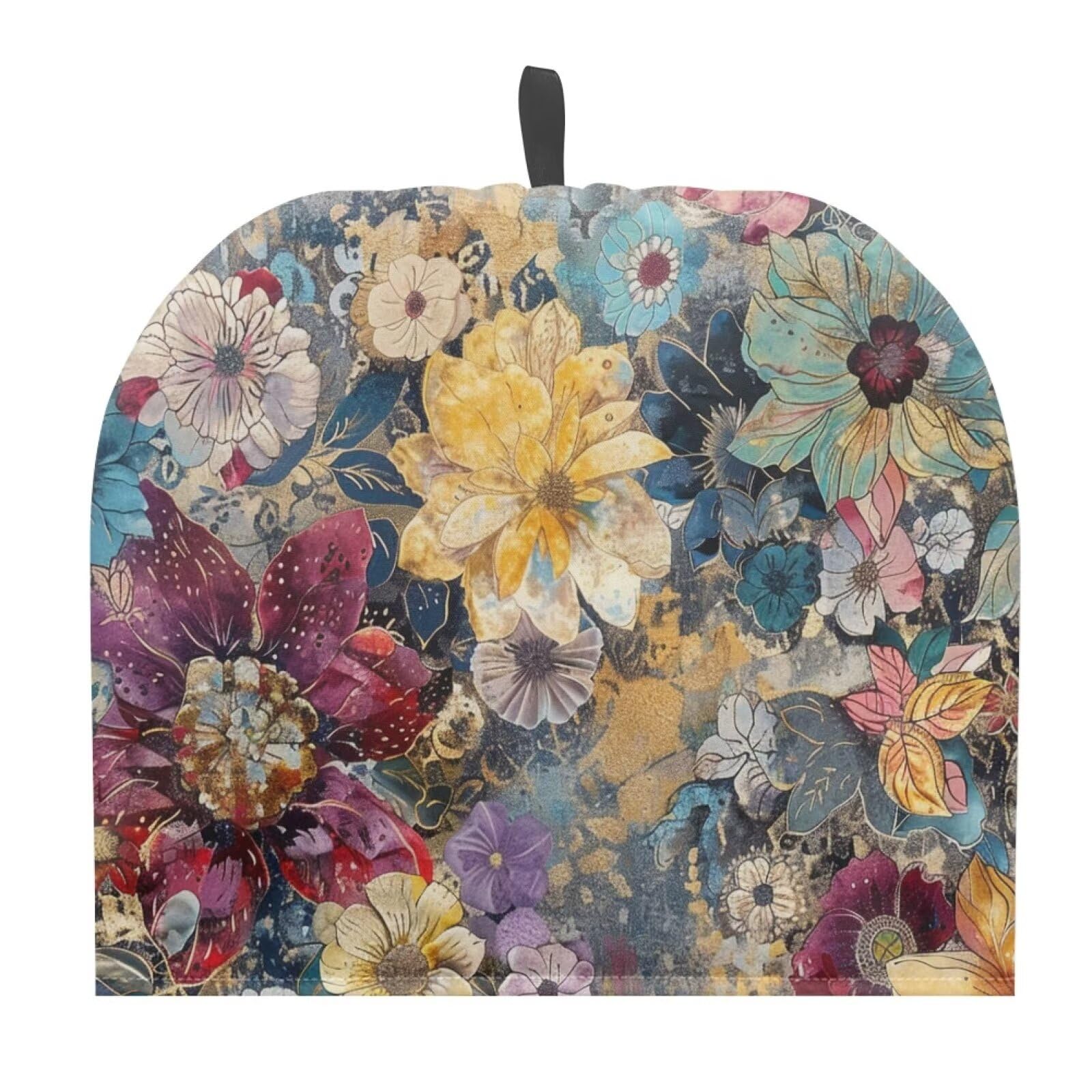 Hudotybom Boho Floral Tea Cozy for Teapot - Insulated Large Teapot Cover to Keep Warm Tea Kettle - Machine Washable Coffee Pot Cloth - Kitchen Home Decorations