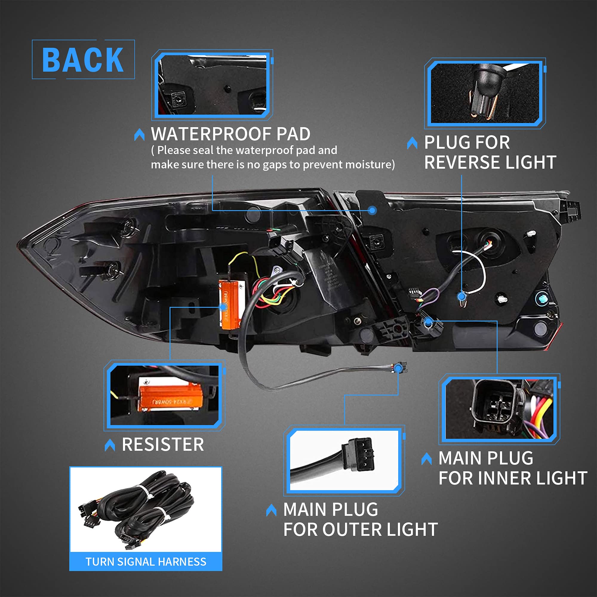 Kingory Full Led Tail Lights For F150 2015 2020 Taillights | OMAN