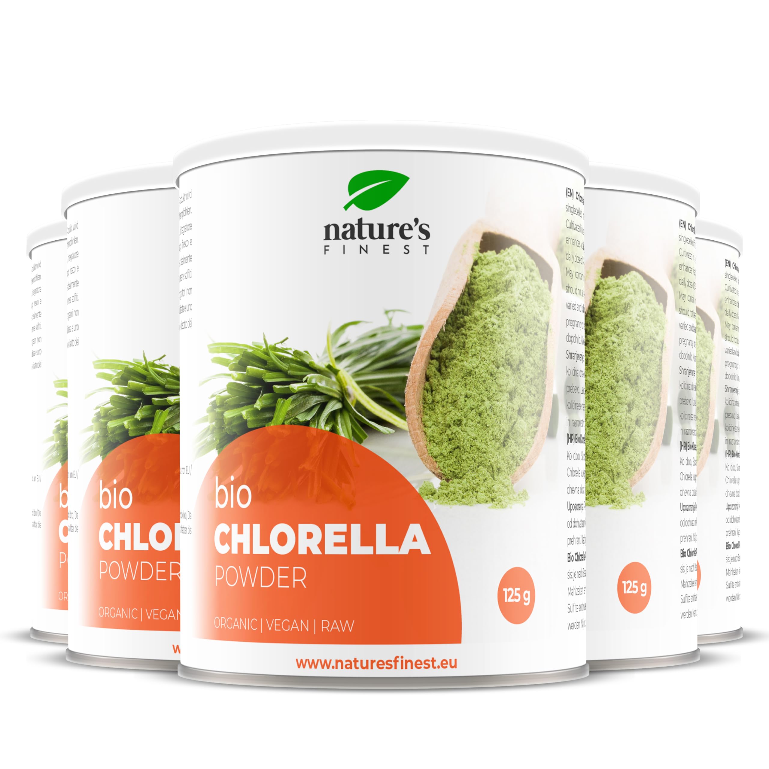 Nature's Finest Bio Chlorella, Pulver 625 g (5er Pack)