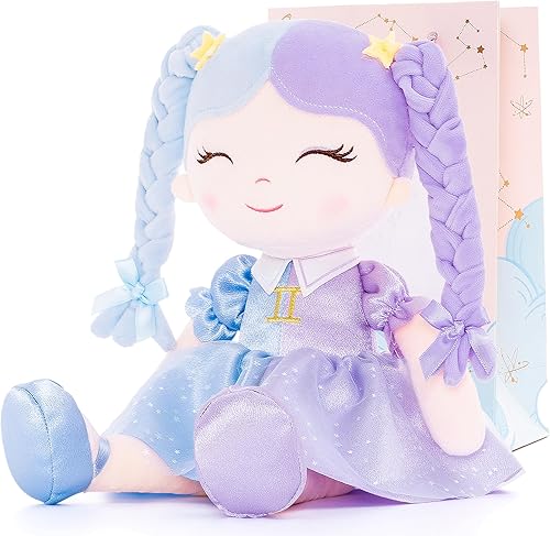Regalos para bebé niña, muñecos de peluche, constelaciones, muñeca del zodiaco, regalo de cumpleaños, 17 pulgadas, gemina