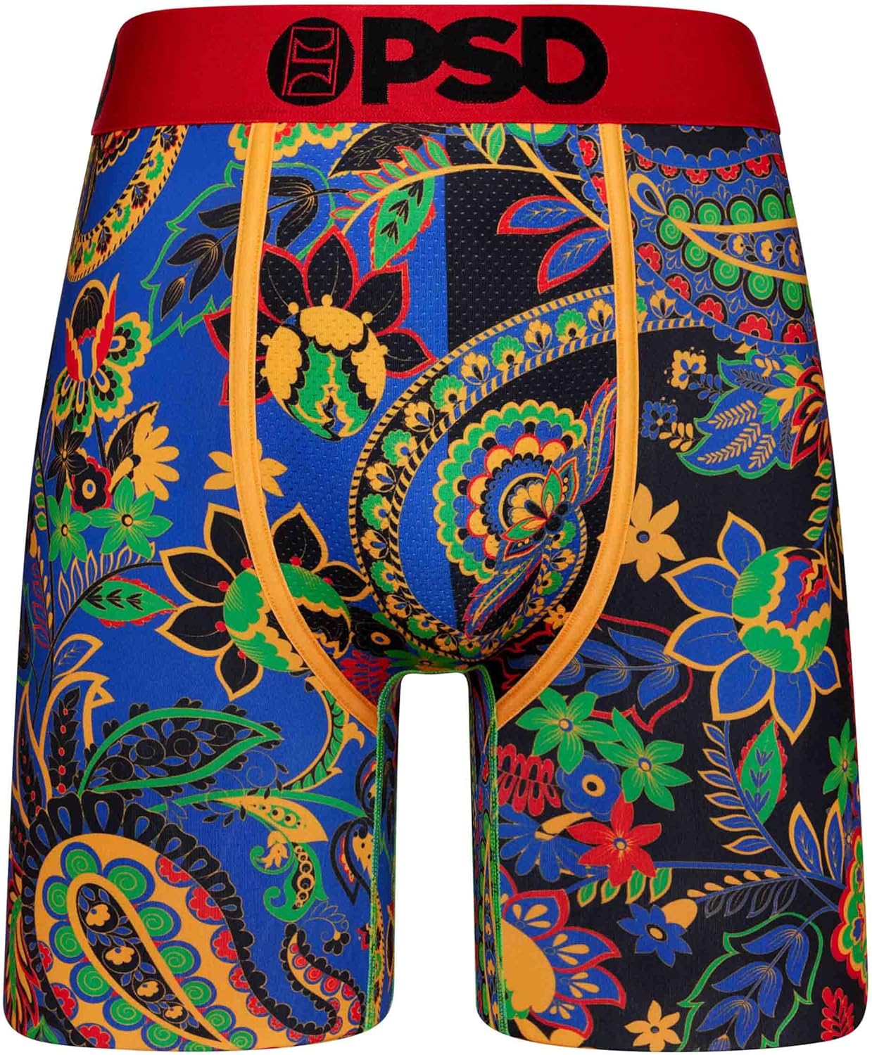 PSD Underwear Mens Boxer Briefs - Paisley Print, Standard Length Packs and Singles, Soft & Breathable Boxer Briefs for Men - Image 2