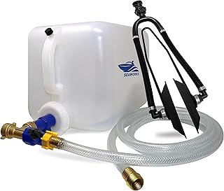 Boat Winterizer Gravity Motor Cleaner with Flusher Kit - Gravity Flow System DIY Winter Preparation Solution for Marine Engines - For Inboard and Outboard Engines