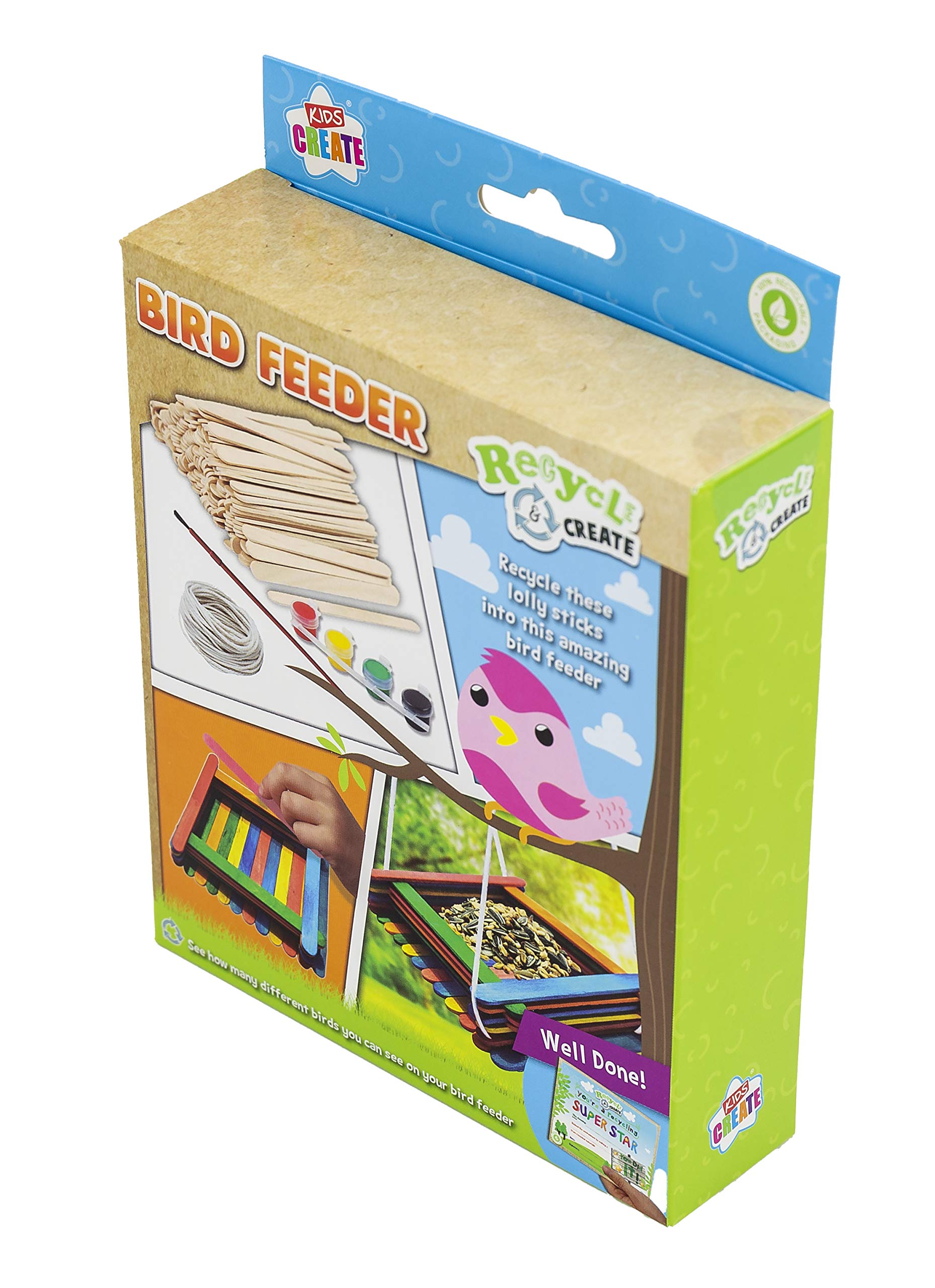 Kids Create Act MYO Vogelfutterstation – Bastelset Aus Recycelten Materialien Für Kinder (DIY)