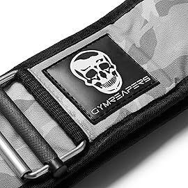 Gymreapers Quick Locking Weight Lifting Belt for Men Gym Belt for Powerlifting Deadlift Belt with 4 Inch Neoprene Metal Buckle Back Support Weightlifting Belt Women (White Camo, X-Small)