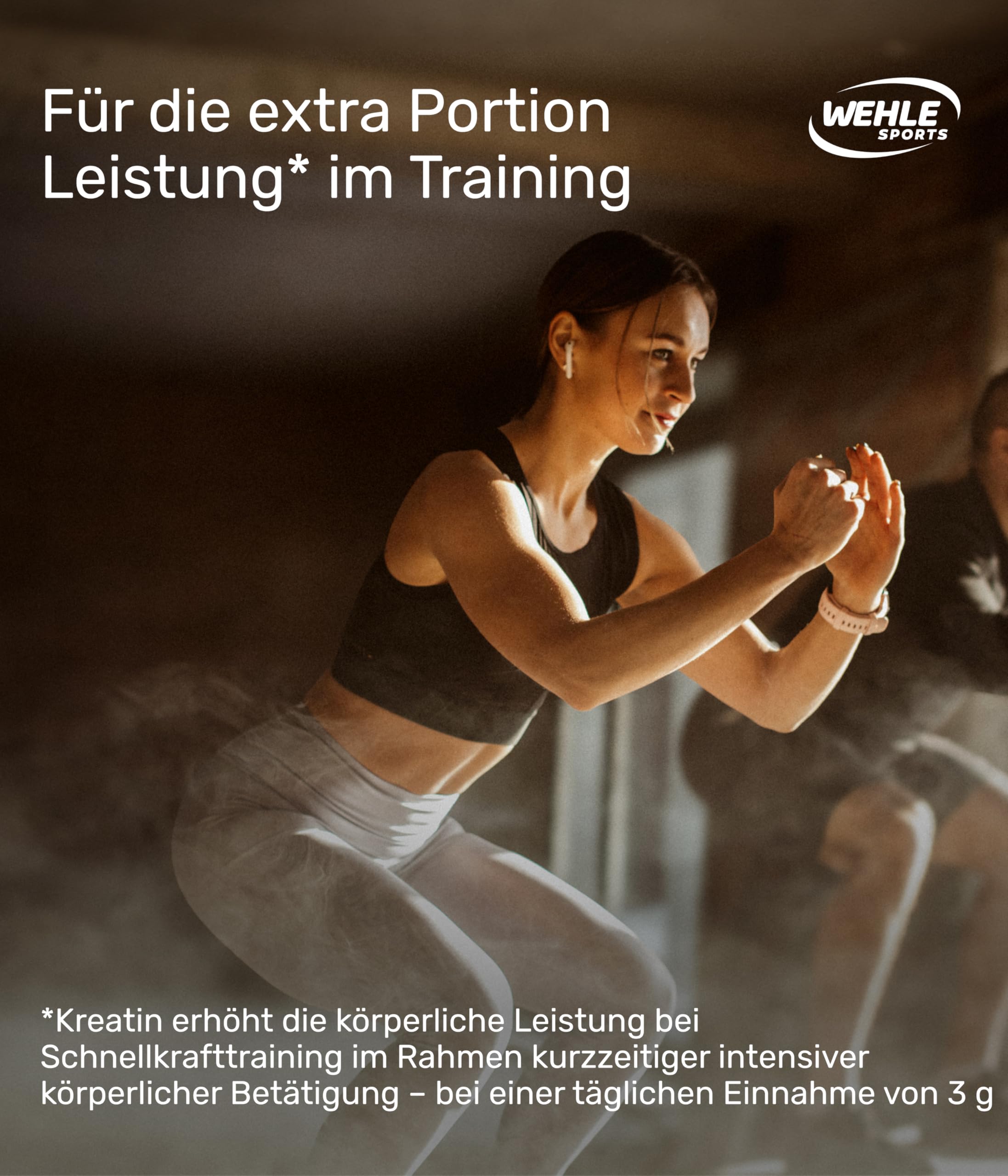Creatin Kapseln hochdosiert 5000 mg Creatin Monohydrat pro Tagesdosis, 300 vegane Kapseln – ohne Zusatzstoffe – Vegan (300 Kapseln) Wehle Sports – Verpackung kann variieren.