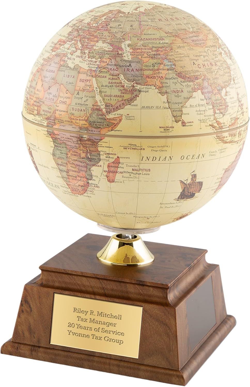 Engraved Old World Solar Globe (Free Customization) - Things Remembered