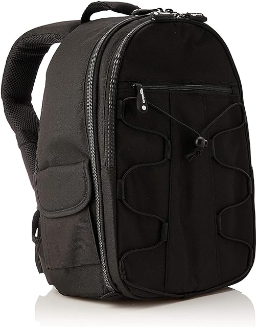 Amazon Basics Backpack for SLR Cameras and Accessories-Black