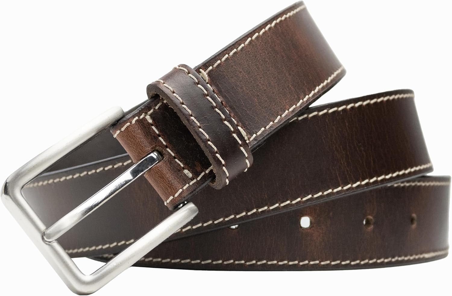 Slick City Belt - Genuine Full Grain Leather with Nickel Free Buckle - Image 5