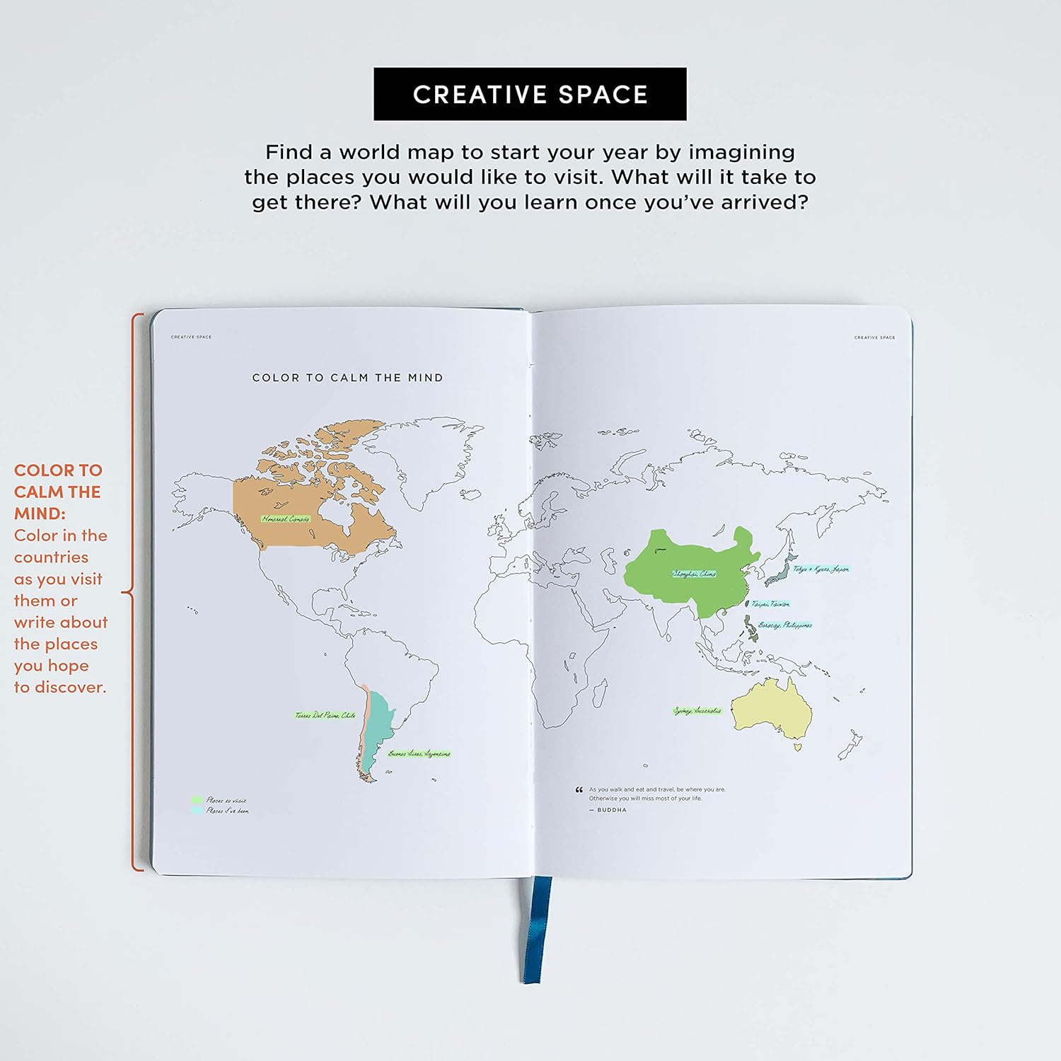 | 12 Month Undated Monthly Weekly Daily Organizer Notebook, Calendar & Productivity Journal | Track & Increase Productivity Happiness Passion Purpose Mood Meditation & Reflection